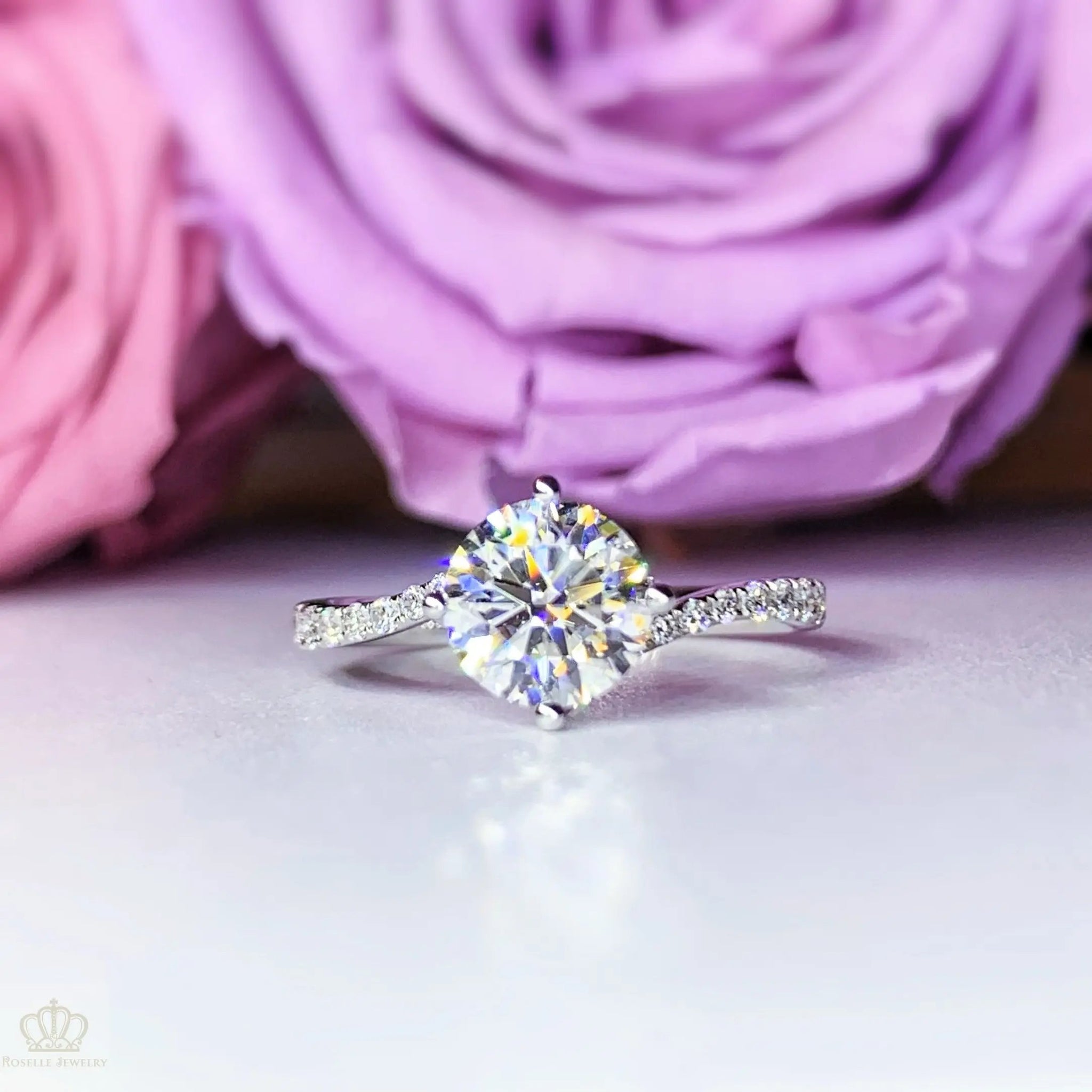 Twist Side Stone Diamond Ring [Setting Only] - LGR111s CHARLISA™