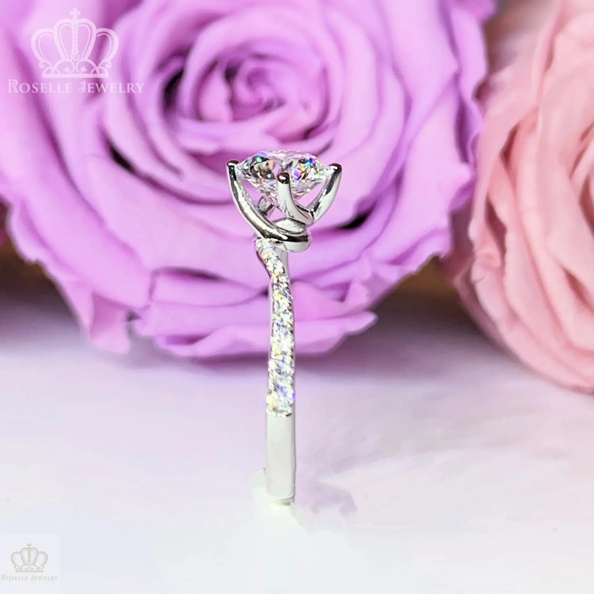 Twist Side Stone Diamond Ring [Setting Only] - LGR111s CHARLISA™