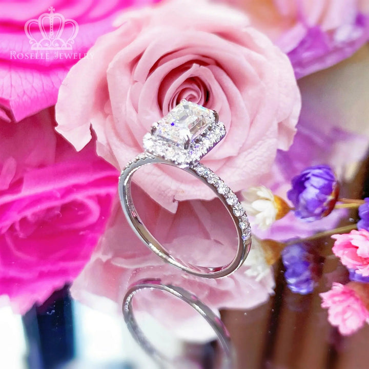 Emerald Halo Diamond Engagement Ring [Setting Only] - LGR014s CHARLISA™