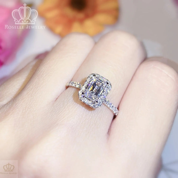 Emerald Halo Diamond Engagement Ring [Setting Only] - LGR014s CHARLISA™