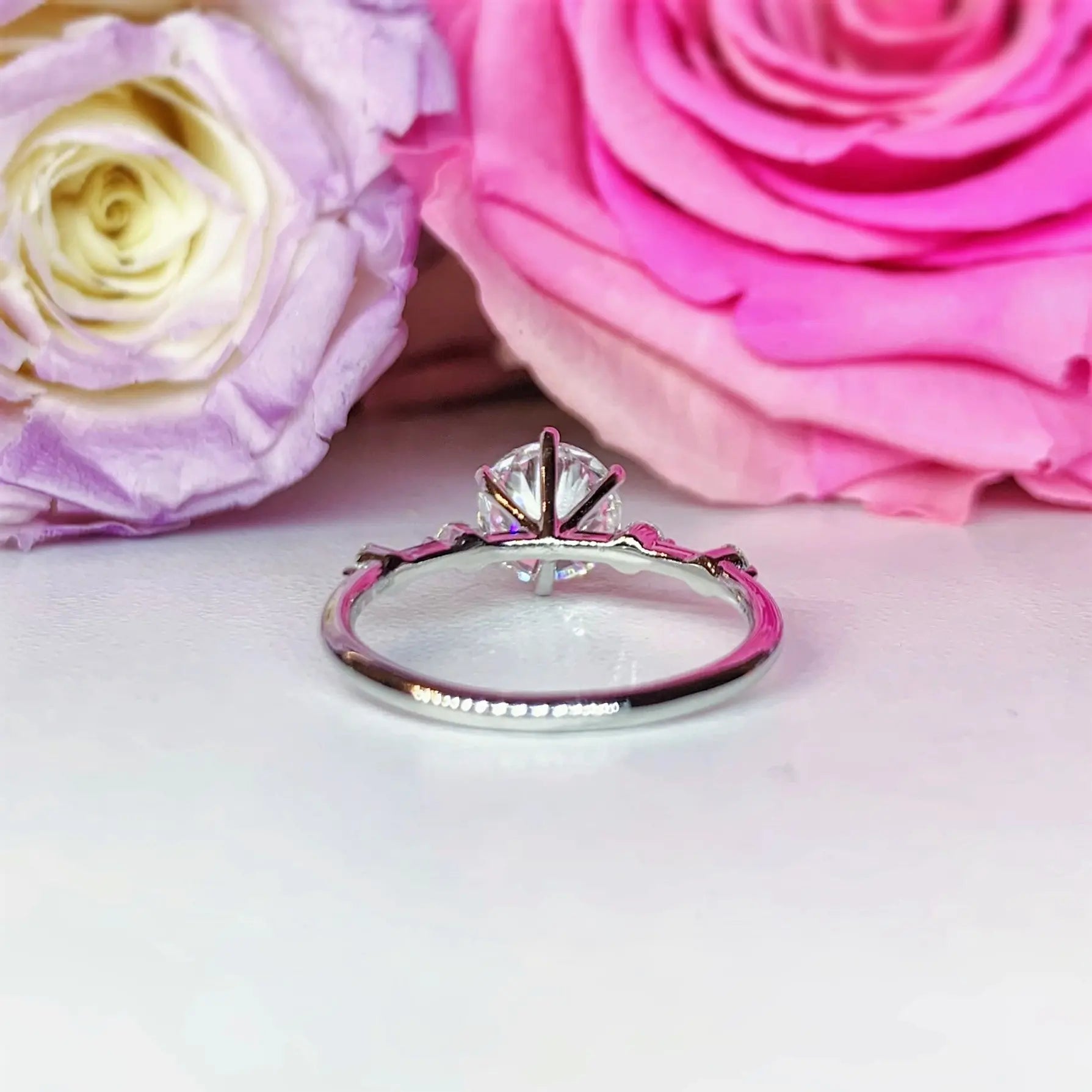 LGR015 -  [Setting Only] Side Stone Diamond Engagement Ring CHARLISA™