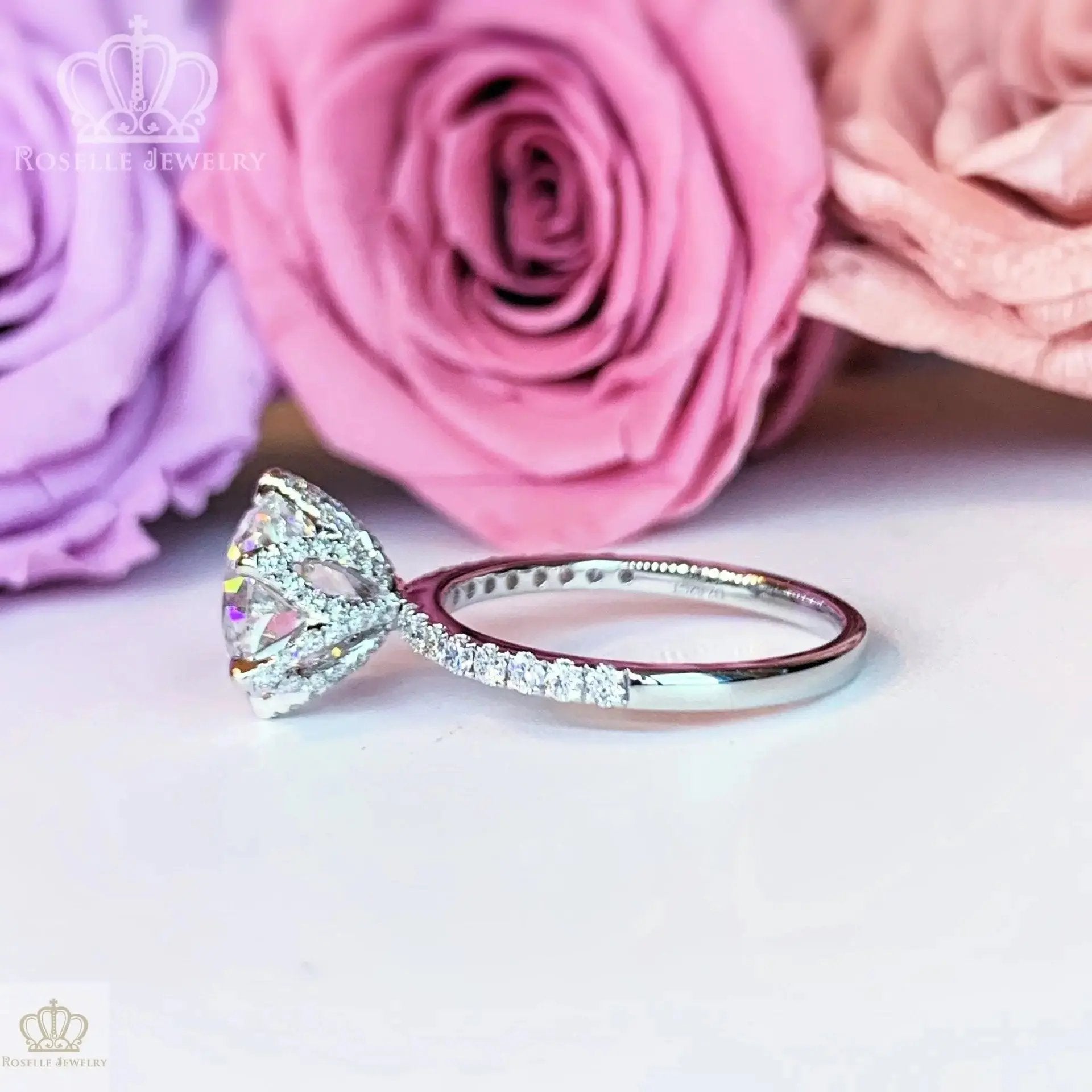 LGT005 -  [Setting Only] Starlight Shine Elegant Side Stone Diamond Engagement Ring CHARLISA™