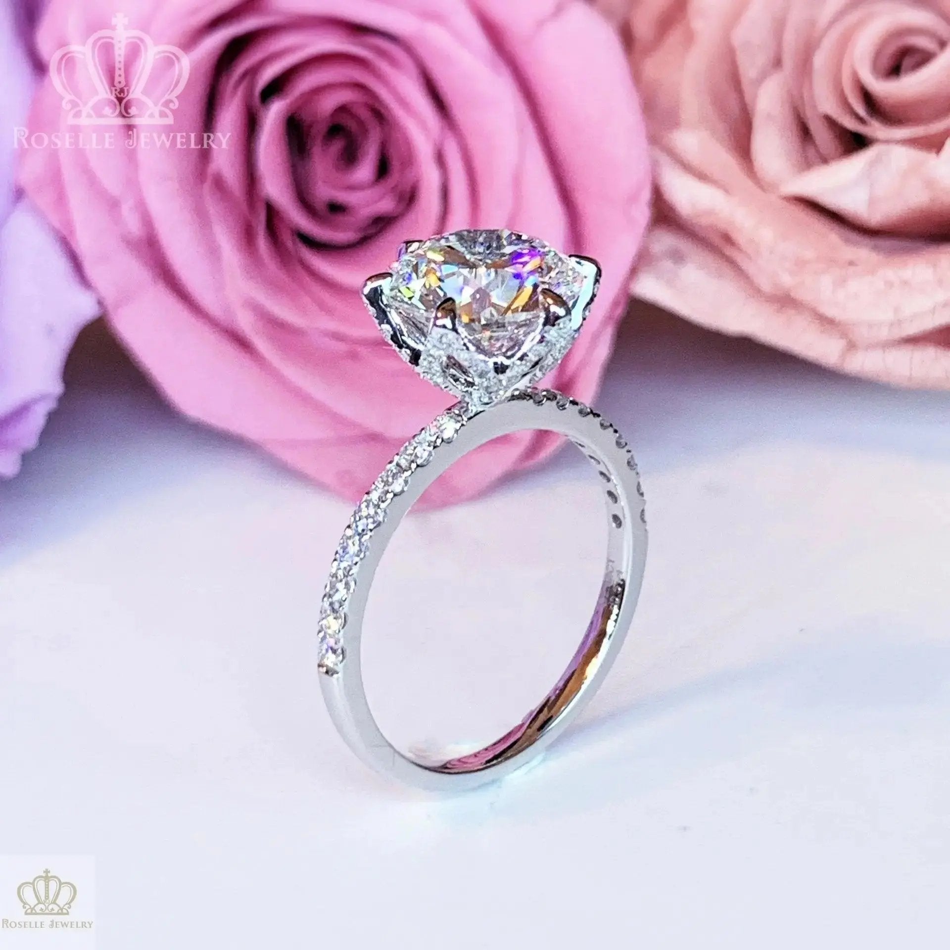 LGT005 -  [Setting Only] Starlight Shine Elegant Side Stone Diamond Engagement Ring CHARLISA™
