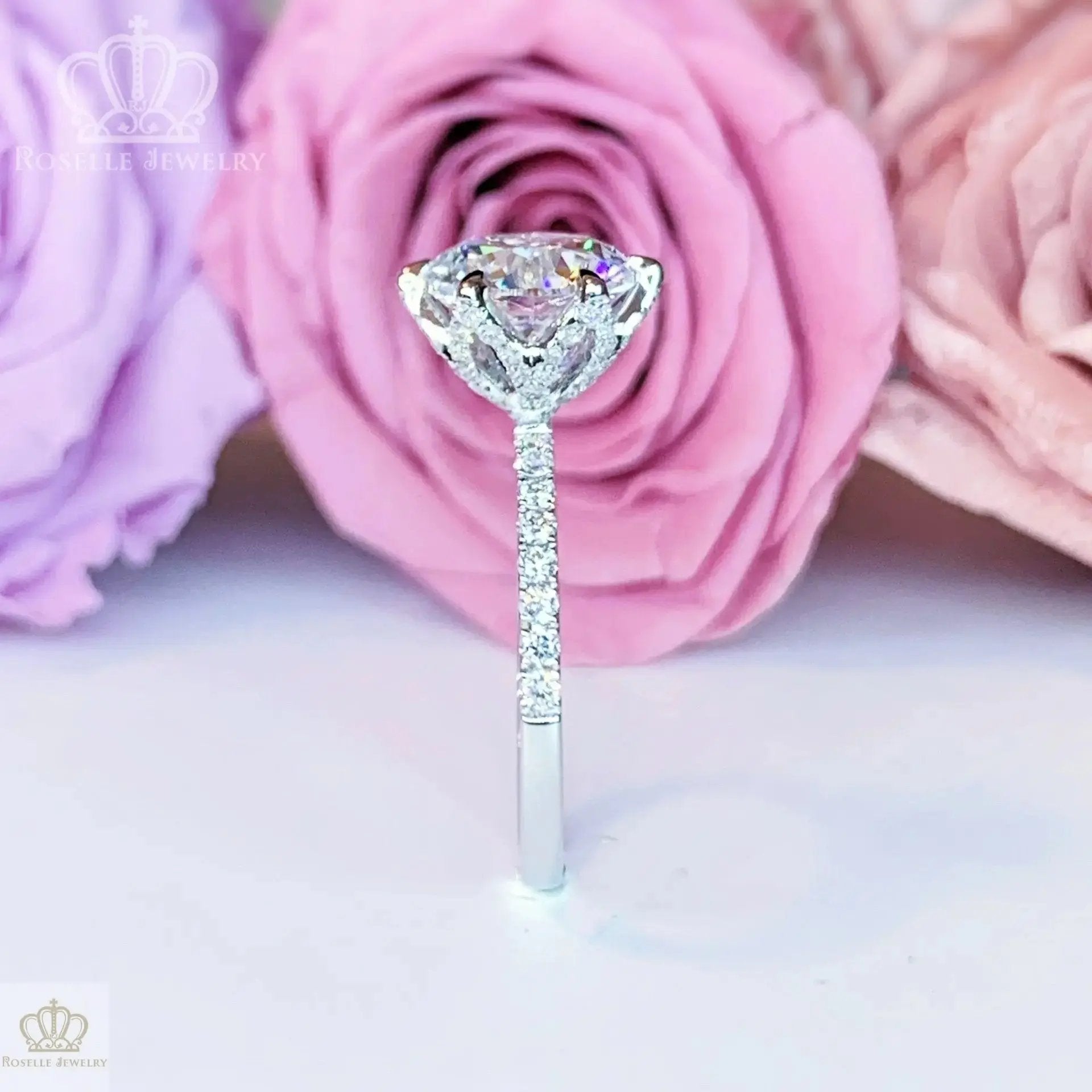 LGT005 -  [Setting Only] Starlight Shine Elegant Side Stone Diamond Engagement Ring CHARLISA™