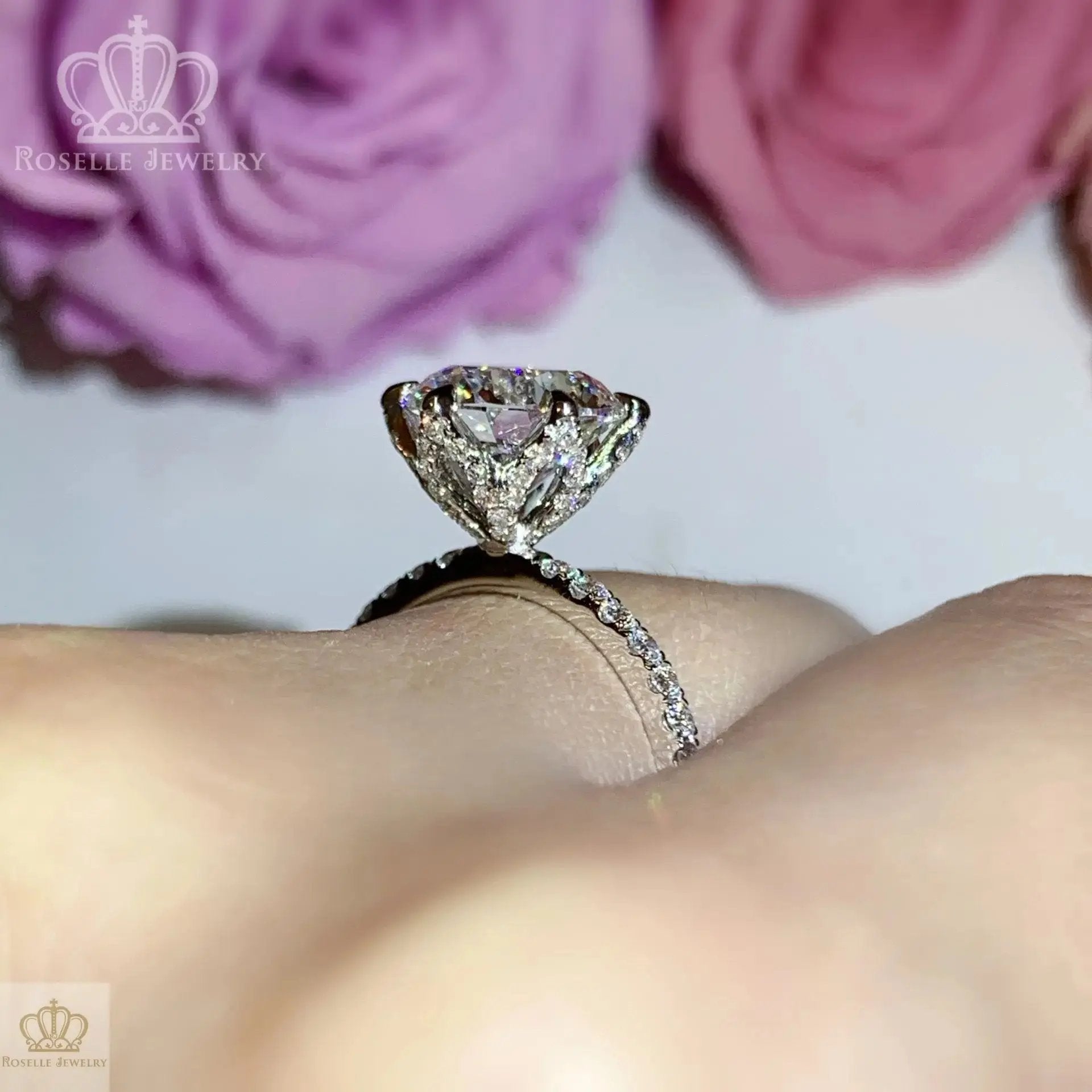 LGT005 -  [Setting Only] Starlight Shine Elegant Side Stone Diamond Engagement Ring CHARLISA™