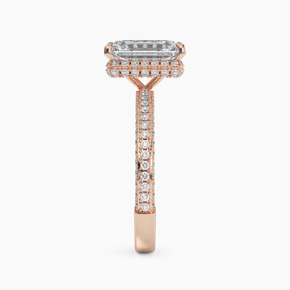 OBSER090 - Vesper Emerald engagement ring setting view 9