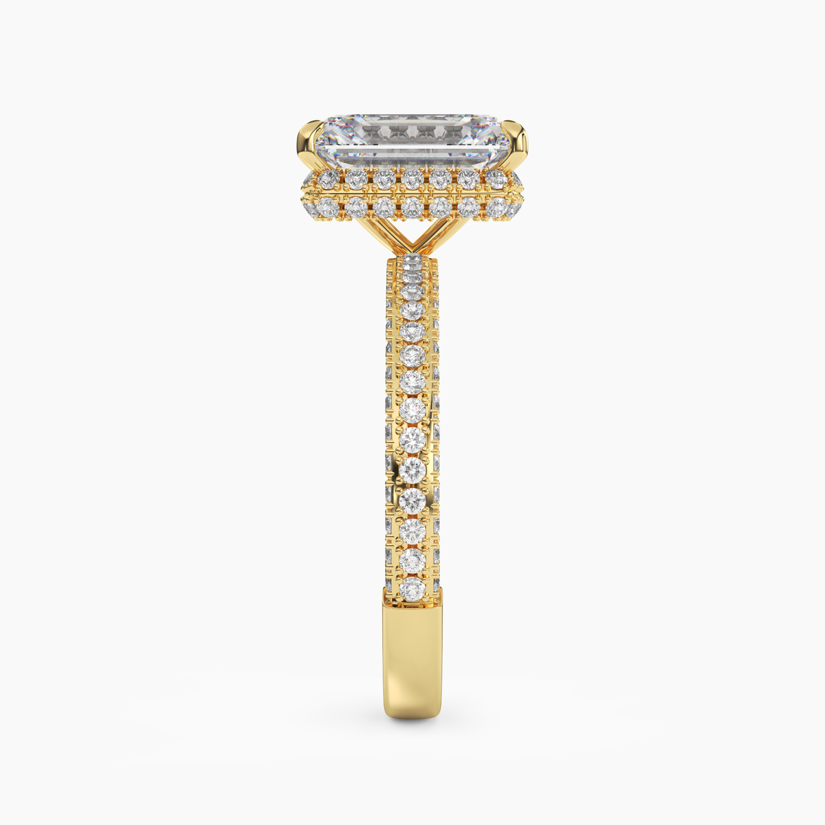 OBSER090 - Vesper Emerald engagement ring setting view 6