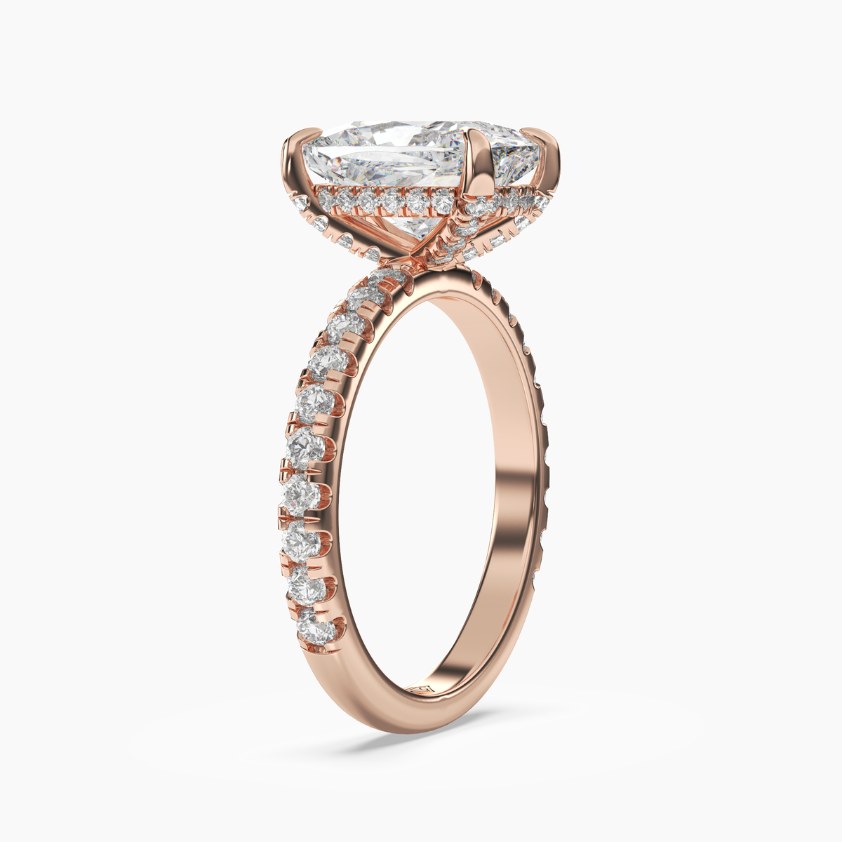 OBSER119 - Breeze Cushion engagement ring setting view 8