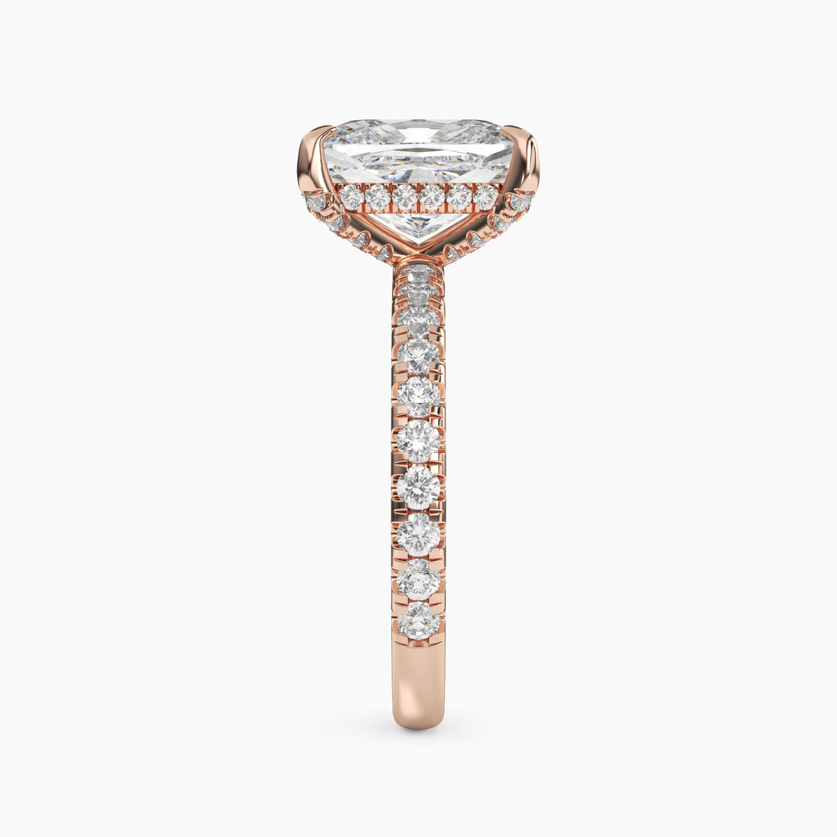 OBSER119 - Breeze Cushion engagement ring setting view 9