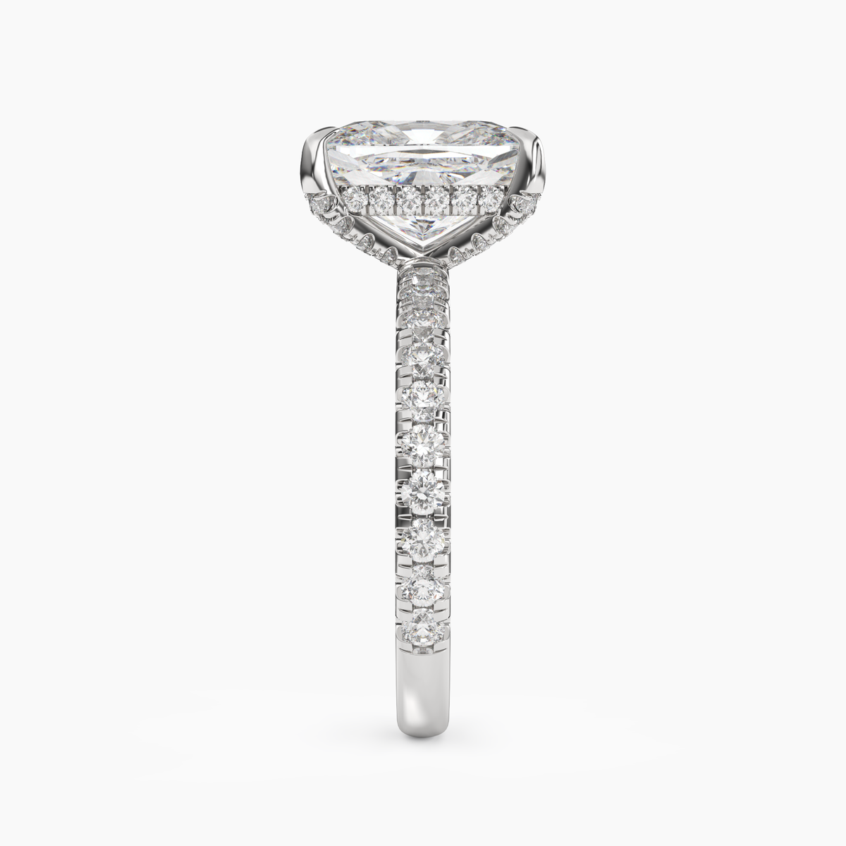 OBSER119 - Breeze Cushion engagement ring setting view 3