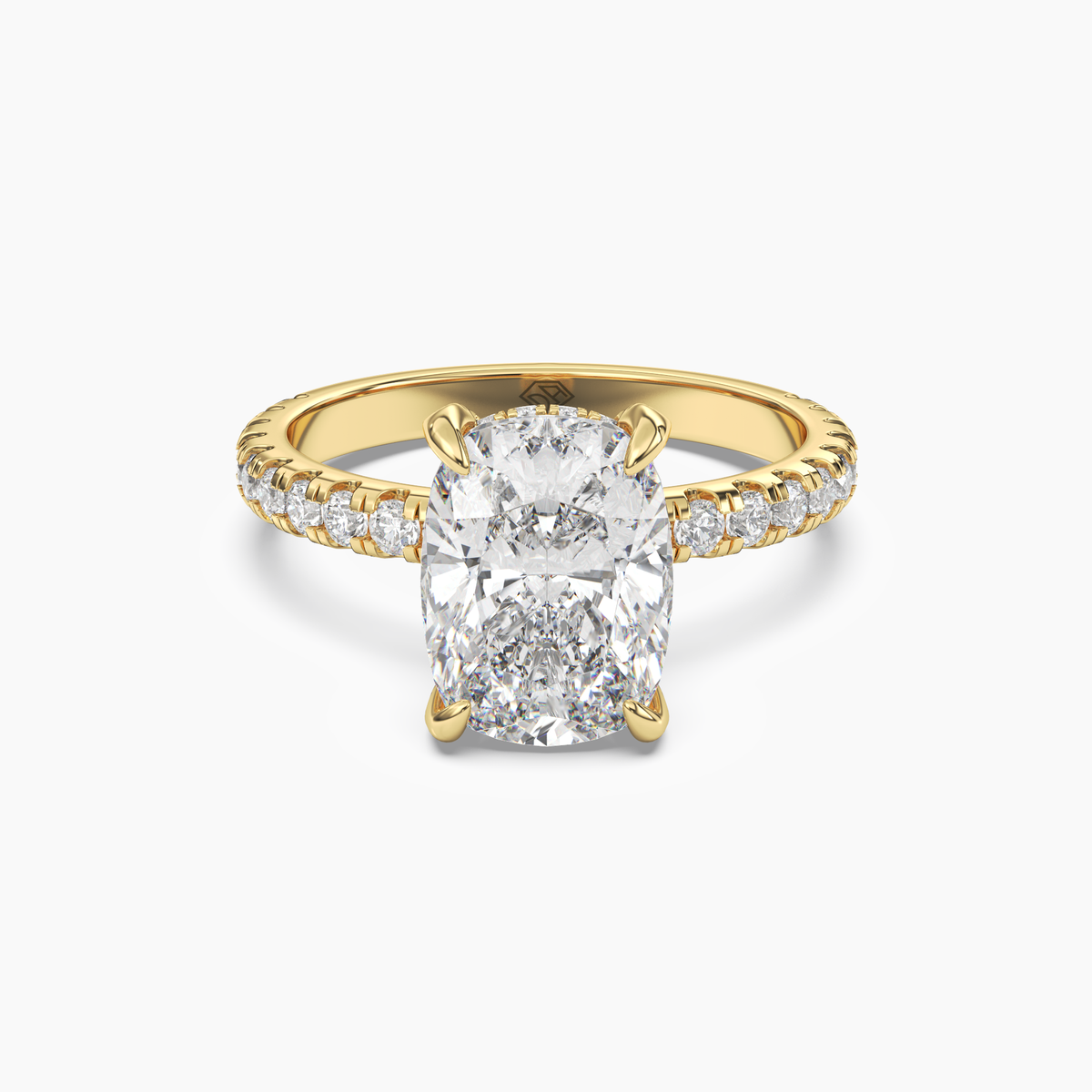 OBSER119 - Breeze Cushion engagement ring setting view 4