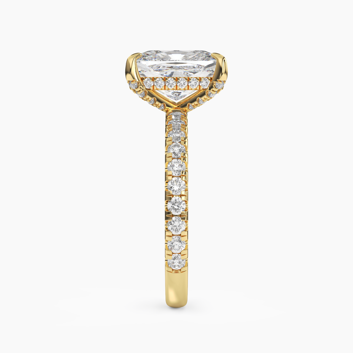 OBSER119 - Breeze Cushion engagement ring setting view 6