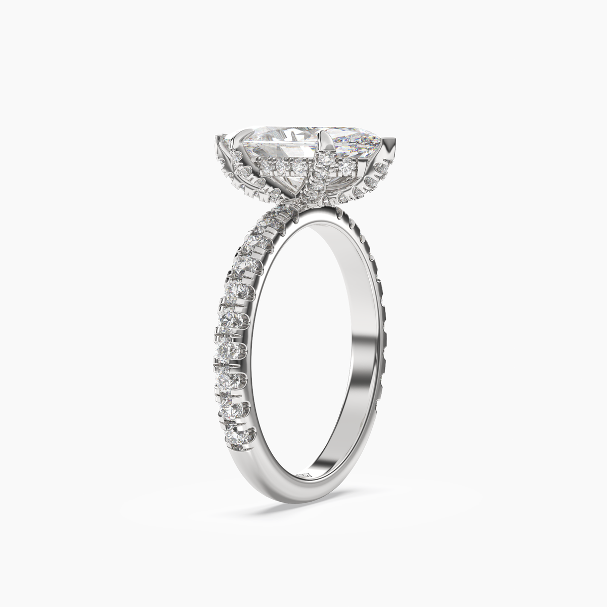 OBSER086 - Breeze Marquise engagement ring setting view 2