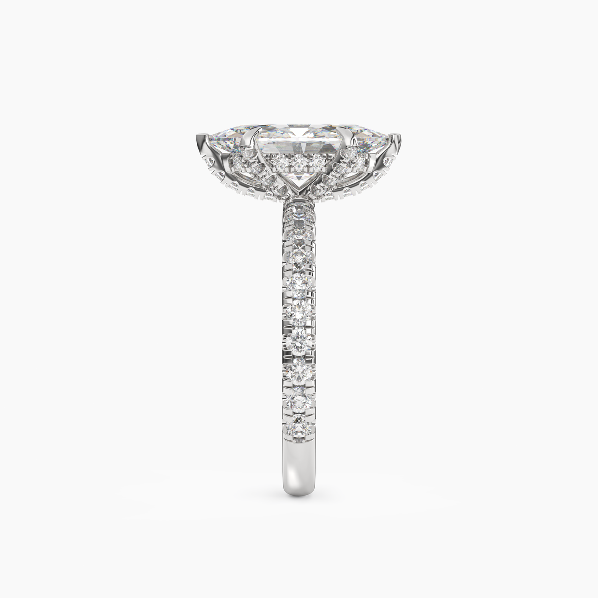OBSER086 - Breeze Marquise engagement ring setting view 3
