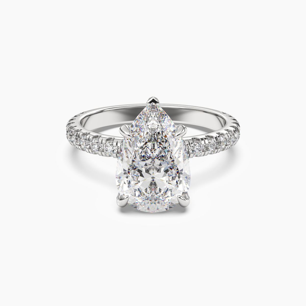 OBSER118 - Breeze Pear engagement ring setting view 1