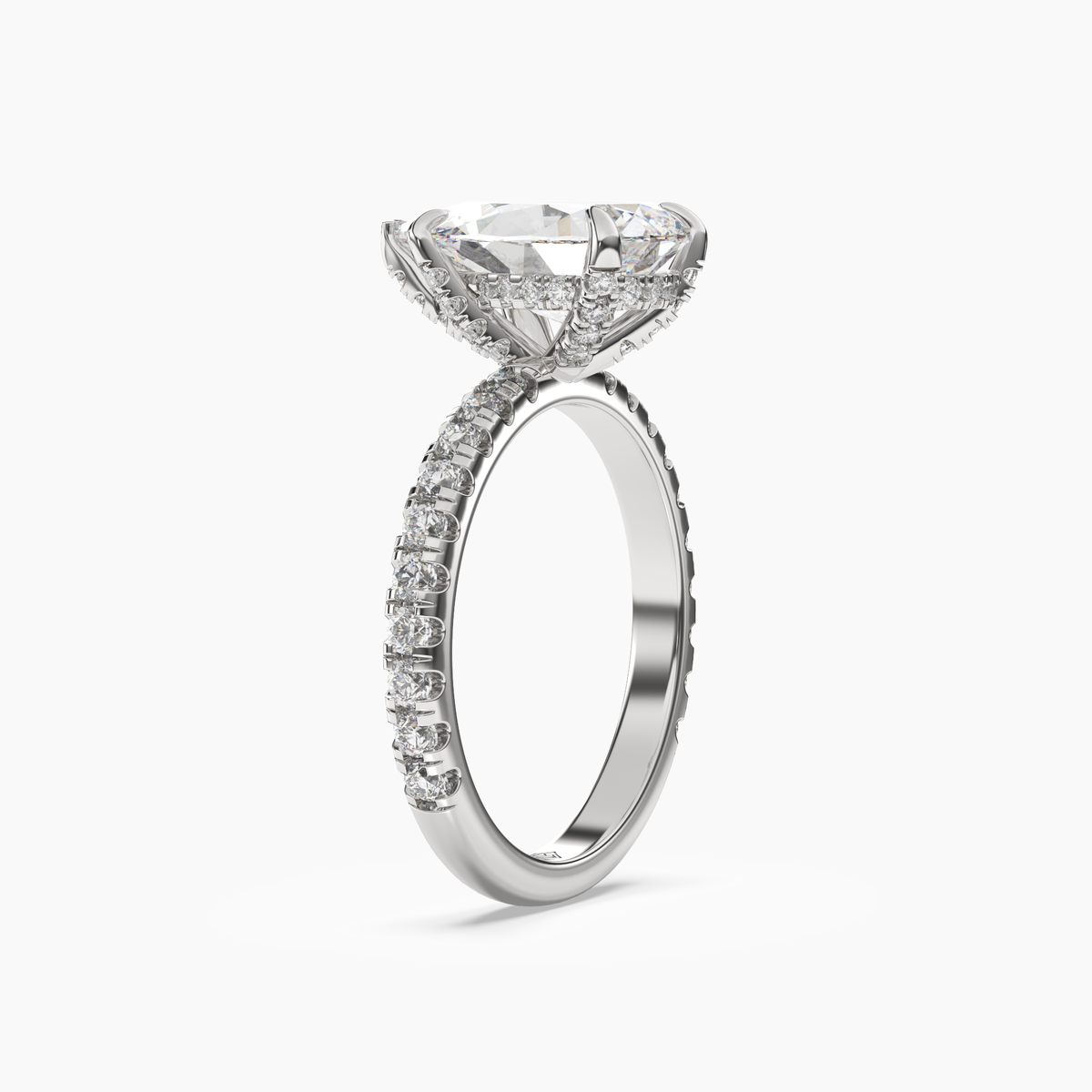 OBSER118 - Breeze Pear engagement ring setting view 2