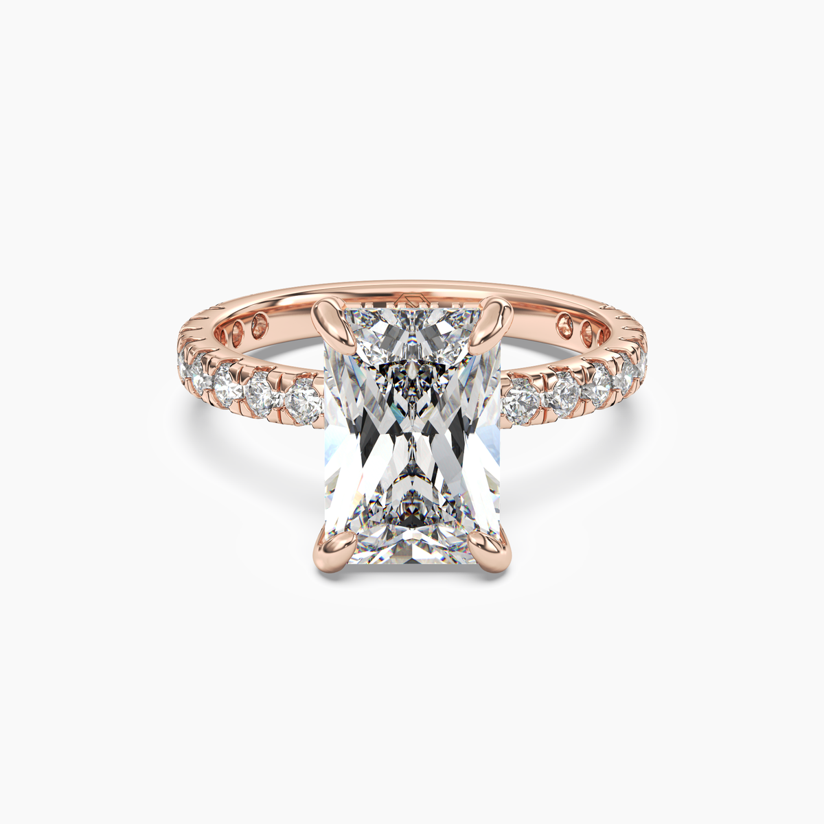 OBSER018 - Breeze Radiant engagement ring setting view 7
