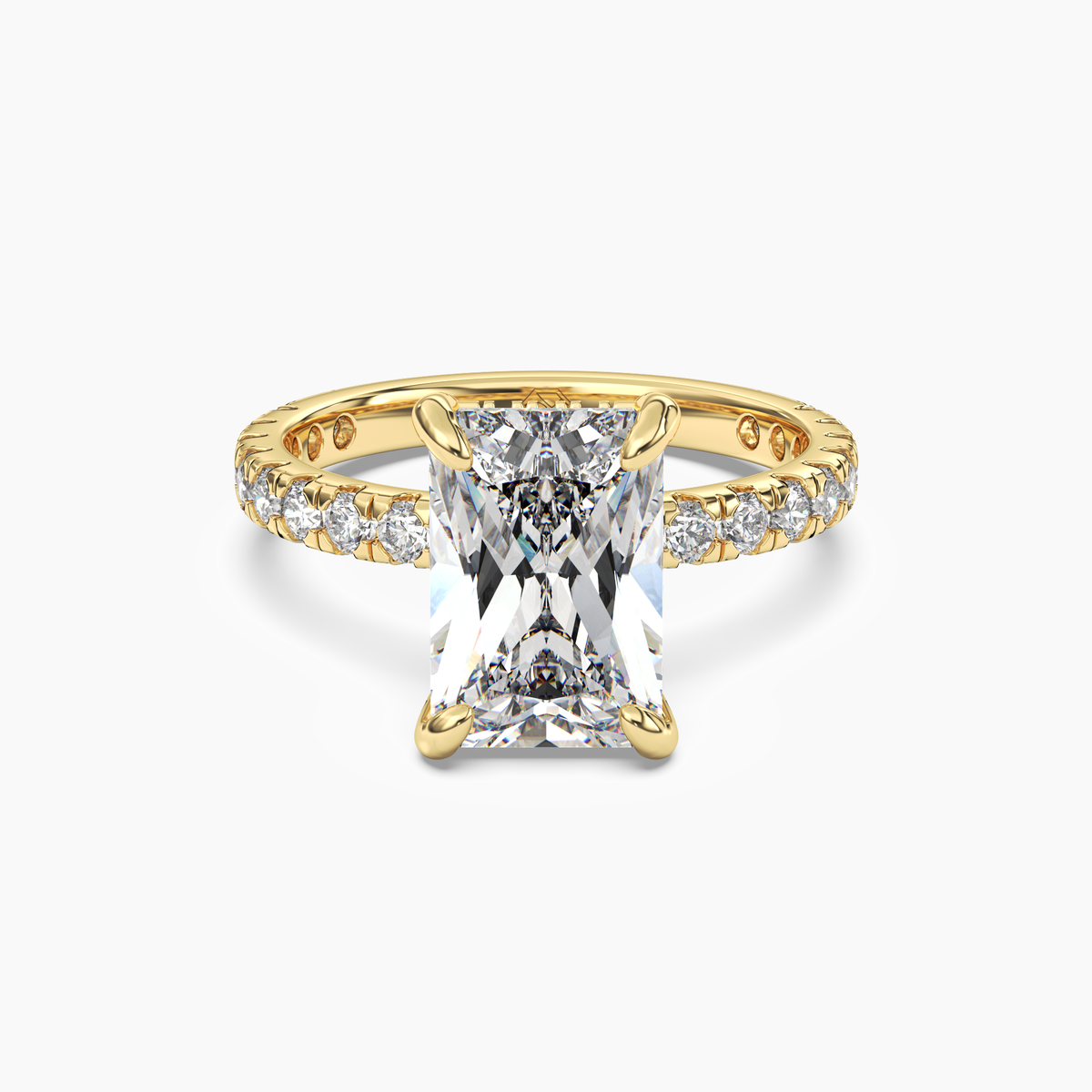 OBSER018 - Breeze Radiant engagement ring setting view 4