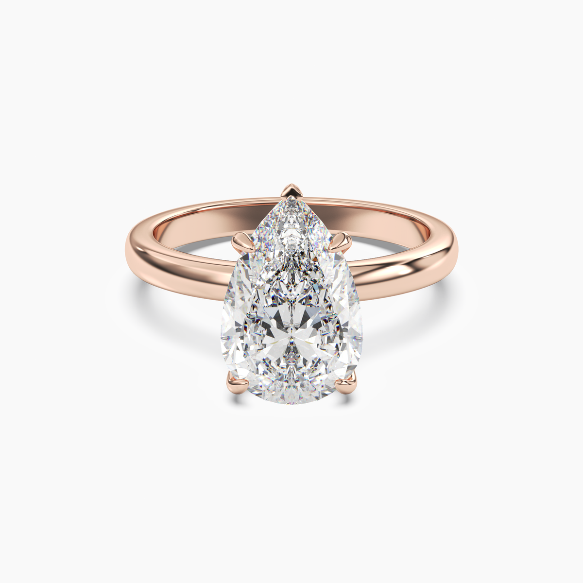 OBSER083 - Lyric Pear engagement ring setting view 7