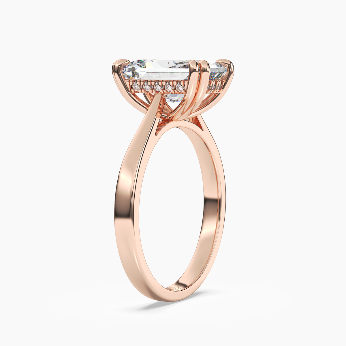 OBSER056 - Meadow Radiant engagement ring setting view 8