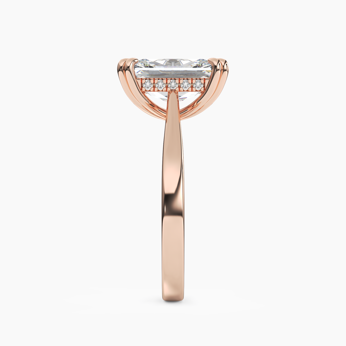 OBSER056 - Meadow Radiant engagement ring setting view 9