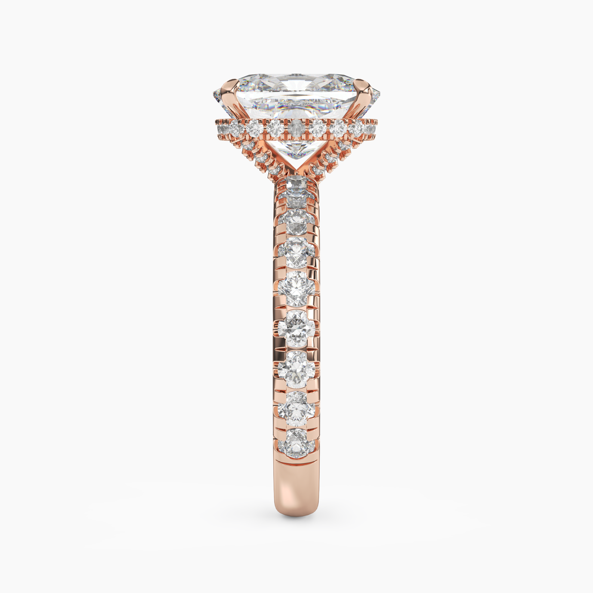 OBSER213 - Oasis Cushion engagement ring setting view 9