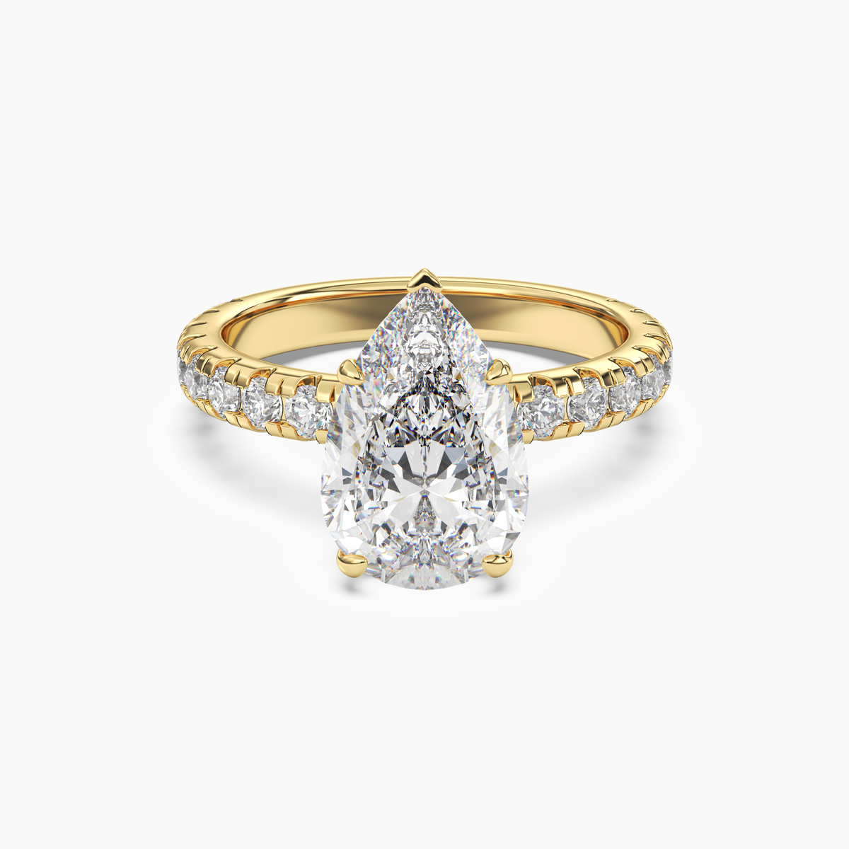 OBSER114 - Oasis Pear engagement ring setting view 4
