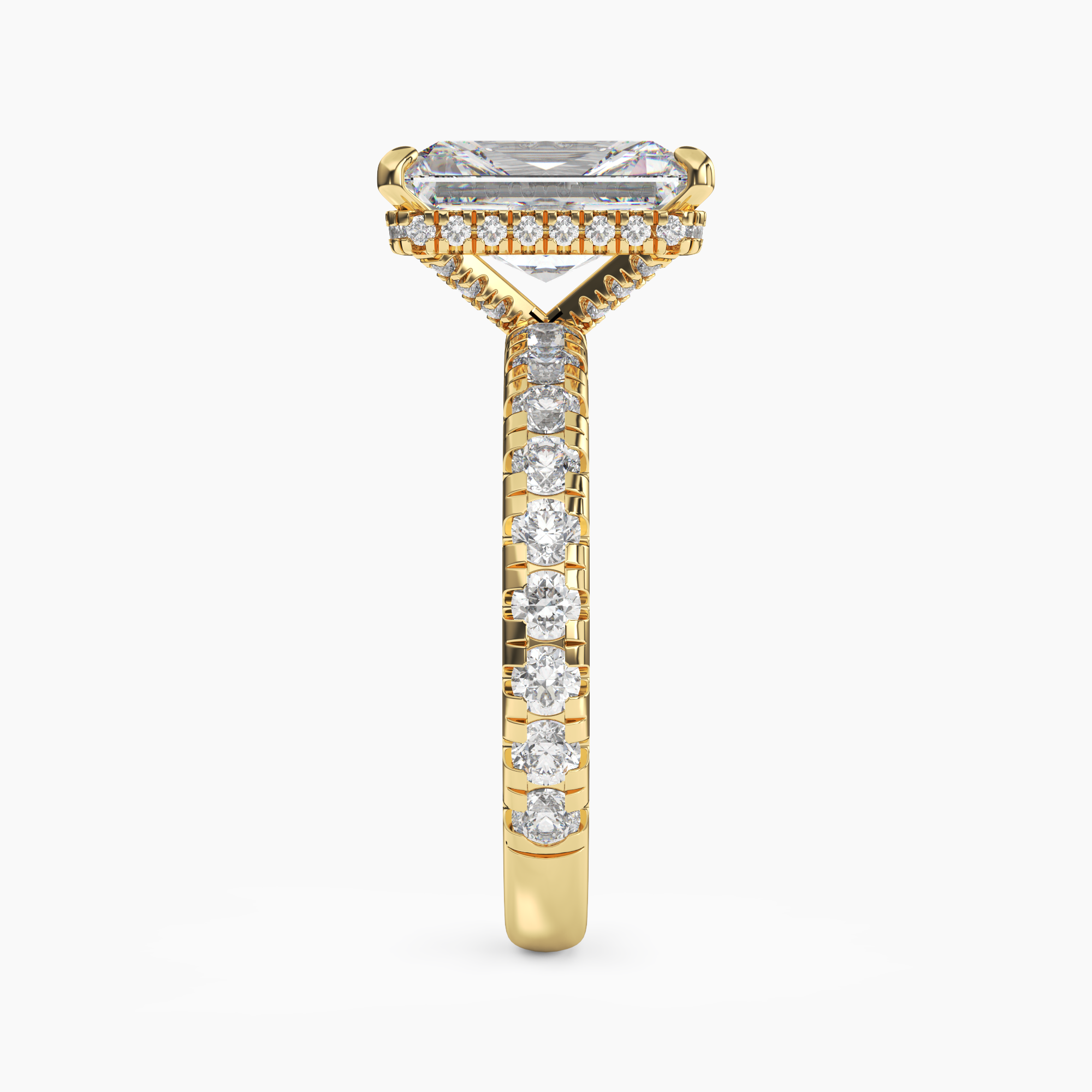 OBSER009 - Oasis Radiant engagement ring setting view 6