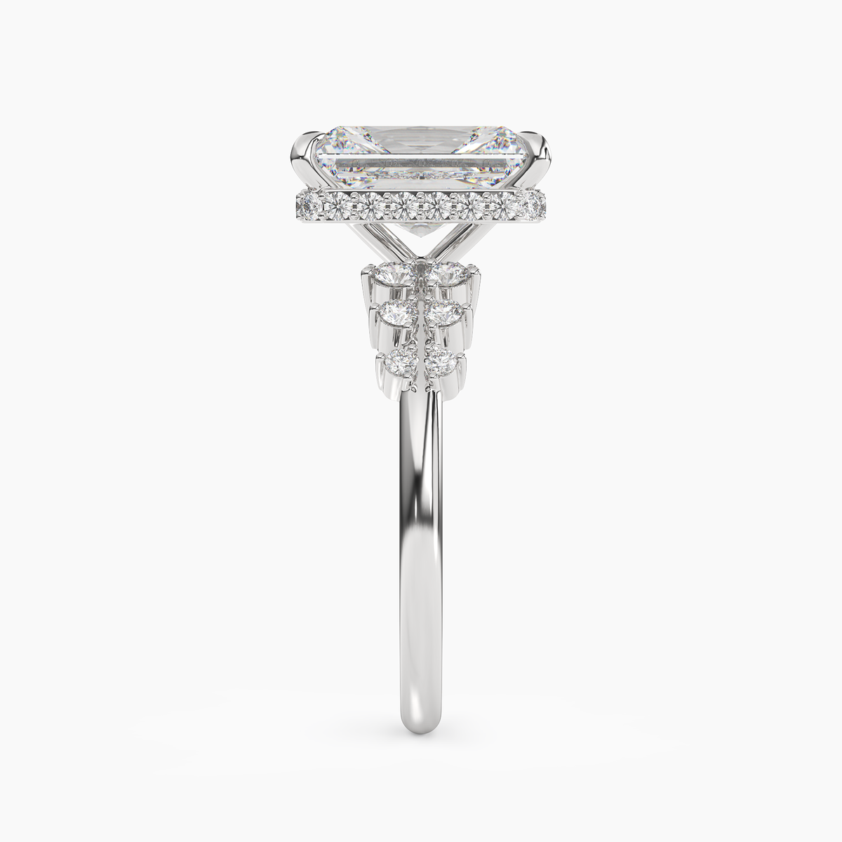 OBSER053 - Violet Radiant engagement ring setting view 3