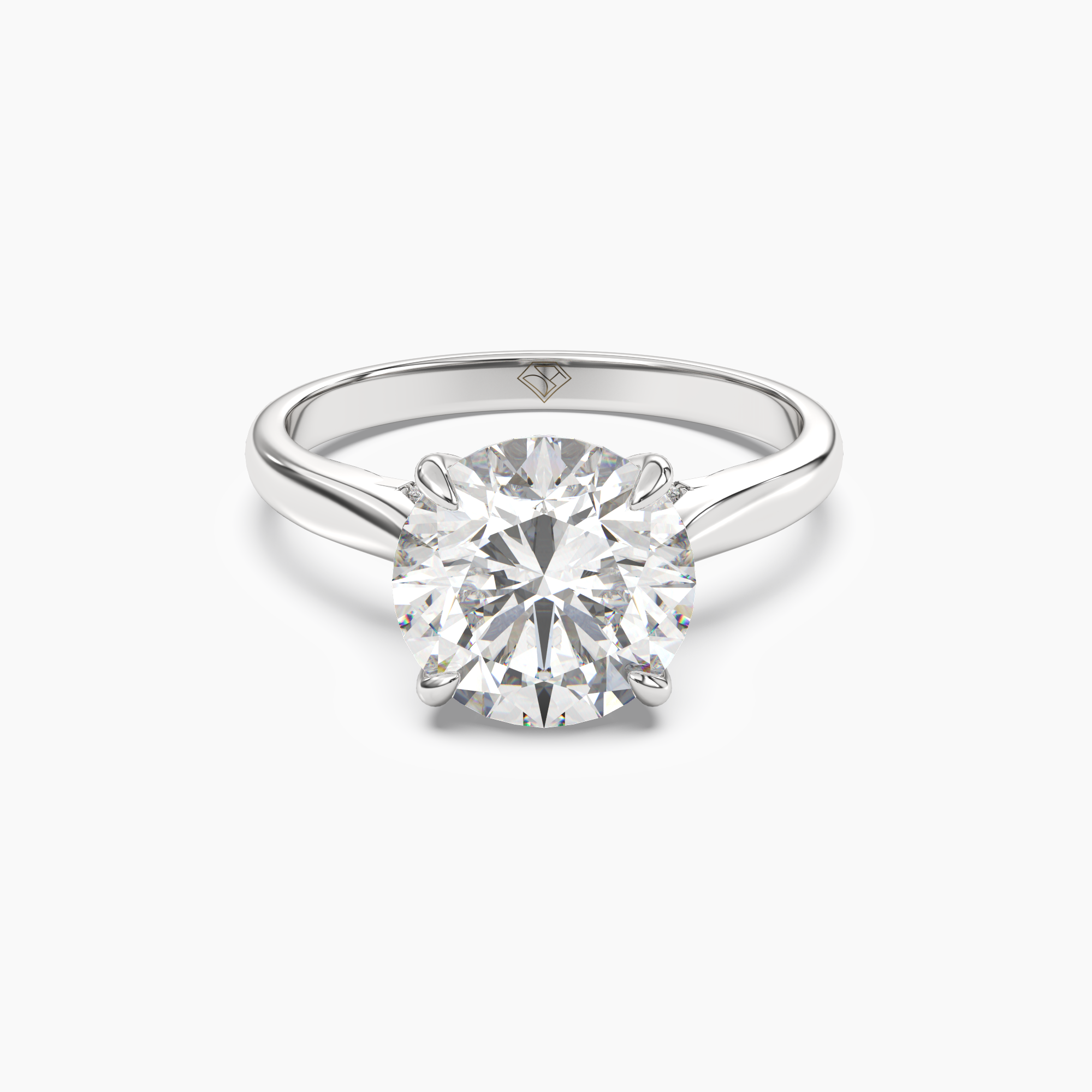 OBSER122 - Hestia Round engagement ring setting view 1