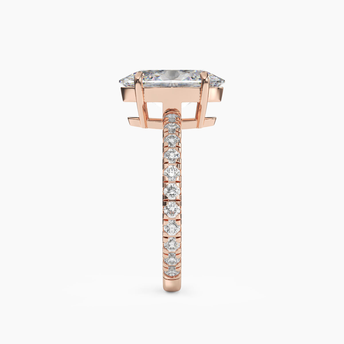 OBSER088 - Cascade Oval engagement ring setting view 9