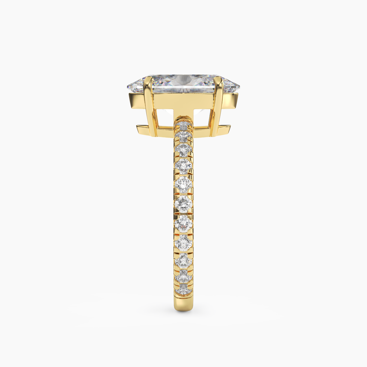 OBSER088 - Cascade Oval engagement ring setting view 6