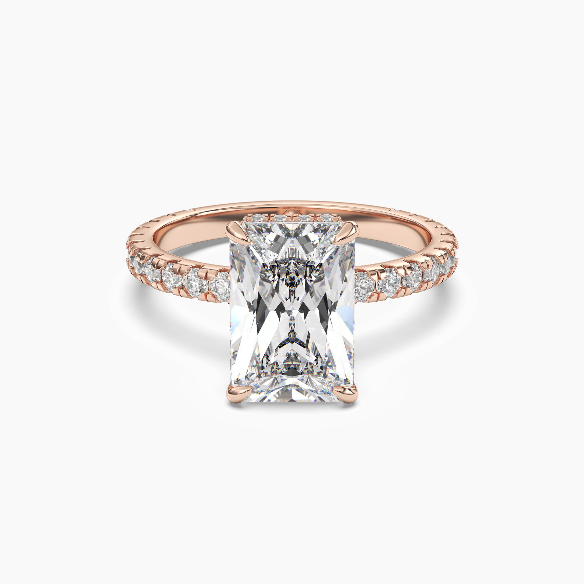 OBSER007 - Fresco Radiant engagement ring setting view 7