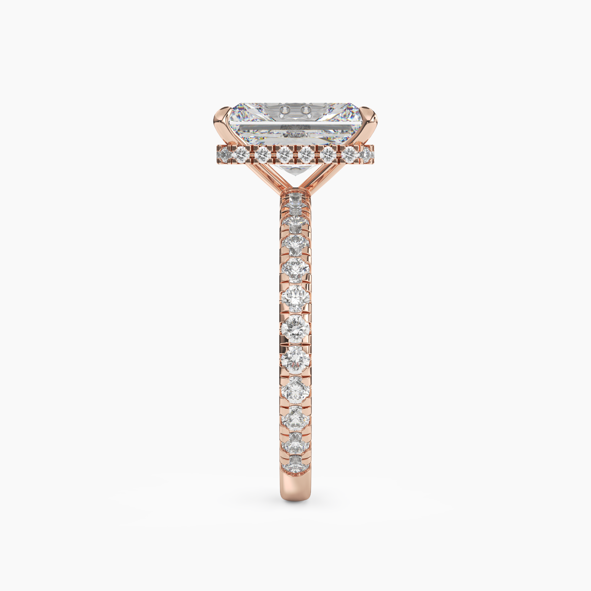 OBSER007 - Fresco Radiant engagement ring setting view 9