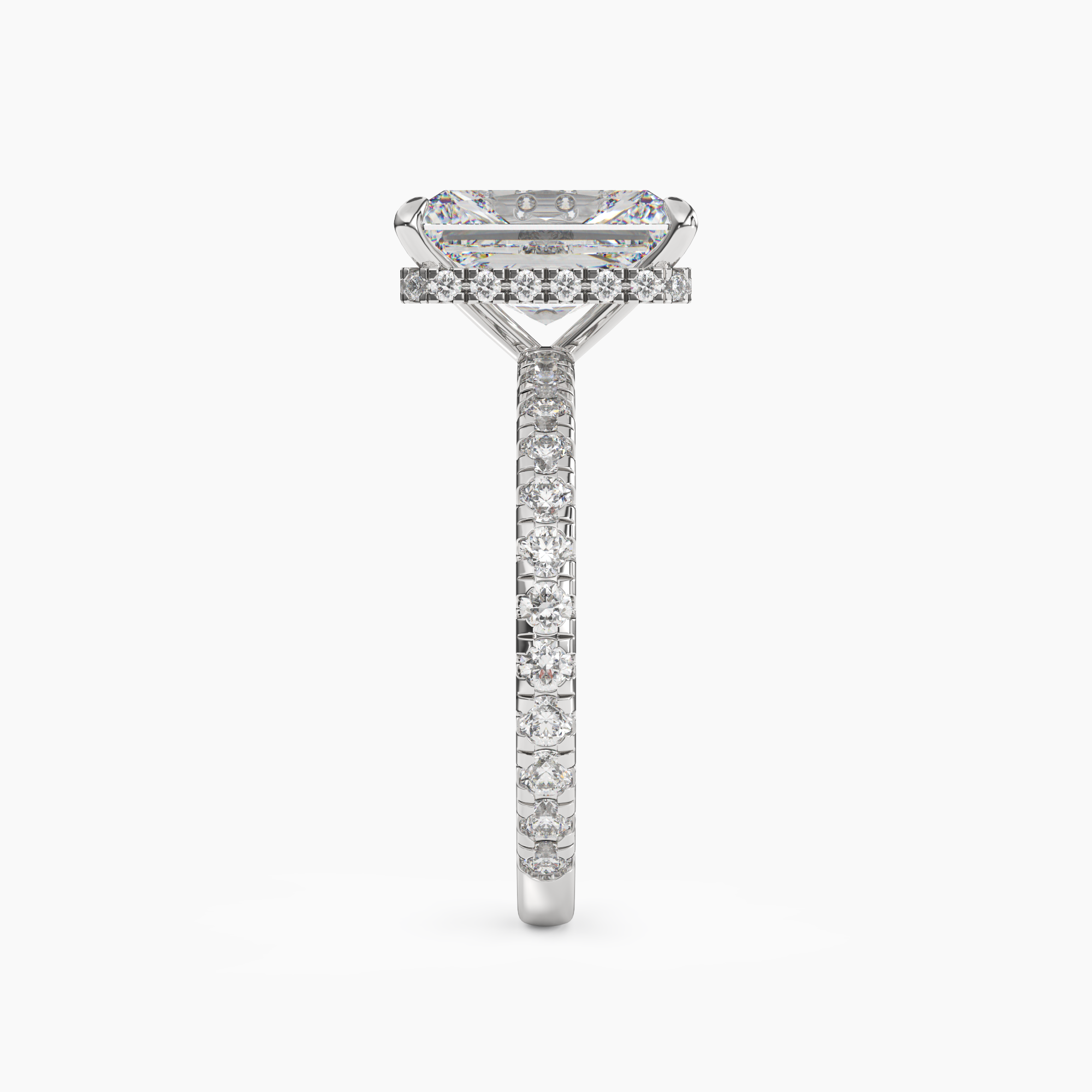 OBSER007 - Fresco Radiant engagement ring setting view 3