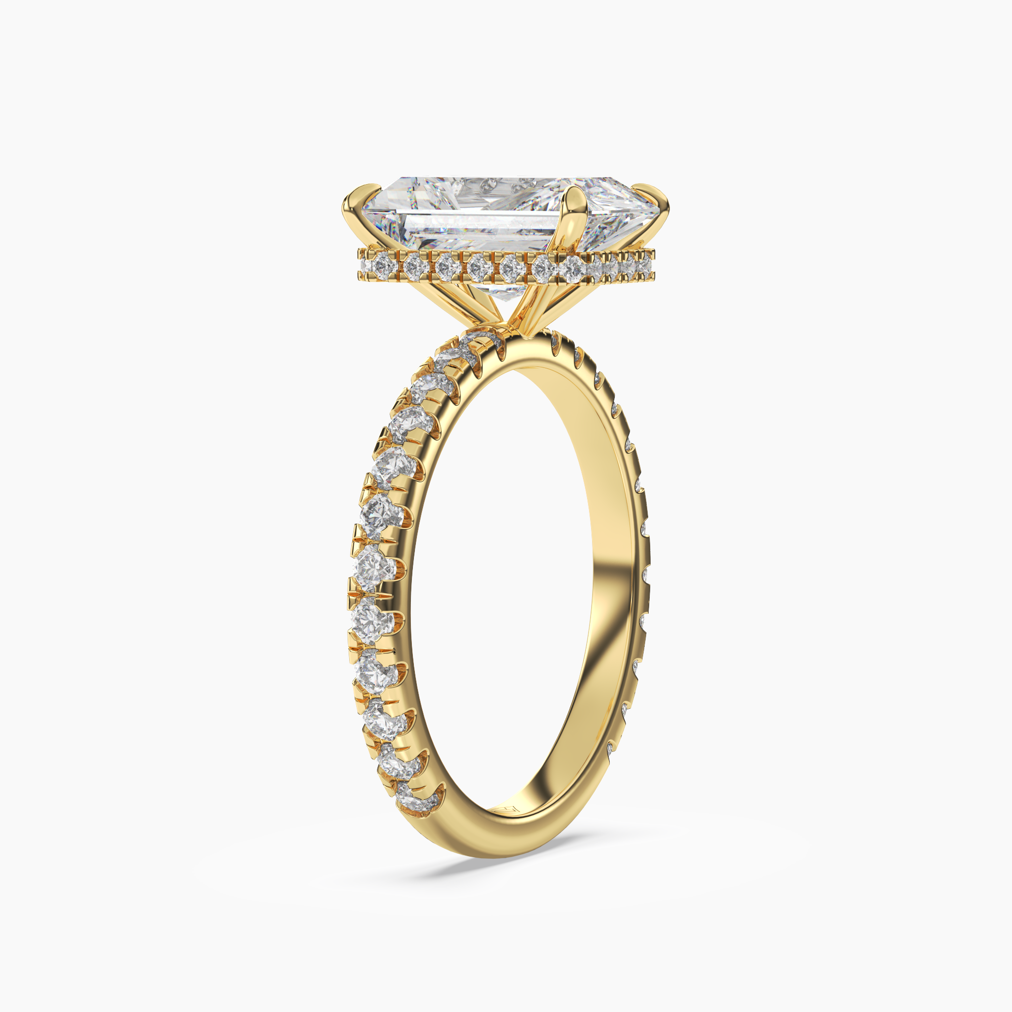 OBSER007 - Fresco Radiant engagement ring setting view 5