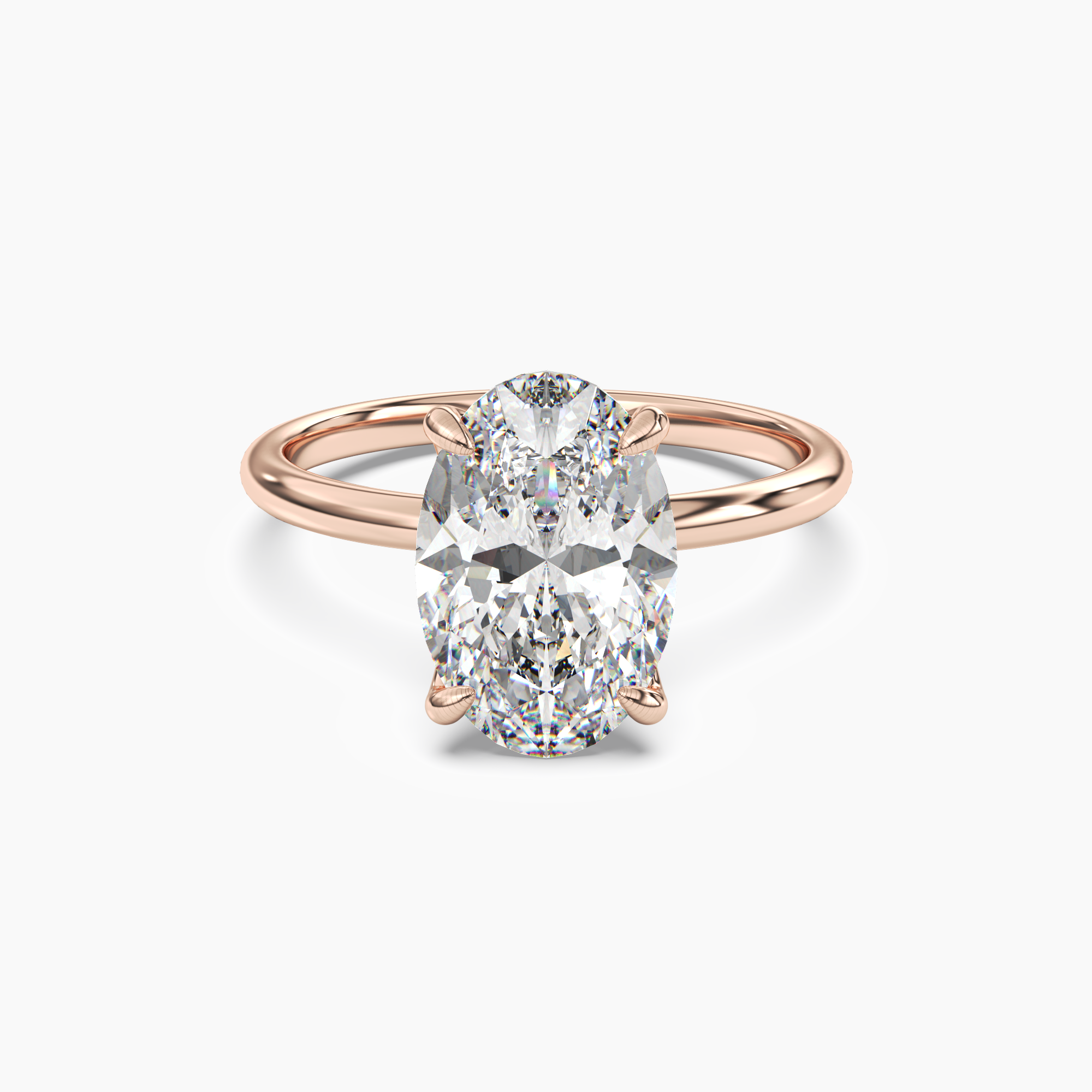 OBSER044 - Brielle Oval engagement ring setting view 7