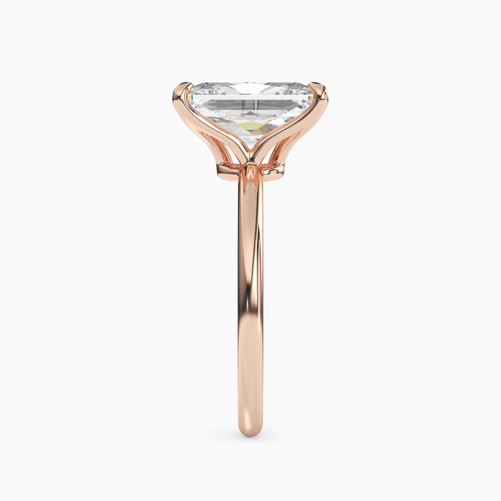 OBSER043 - Brielle Radiant engagement ring setting view 9