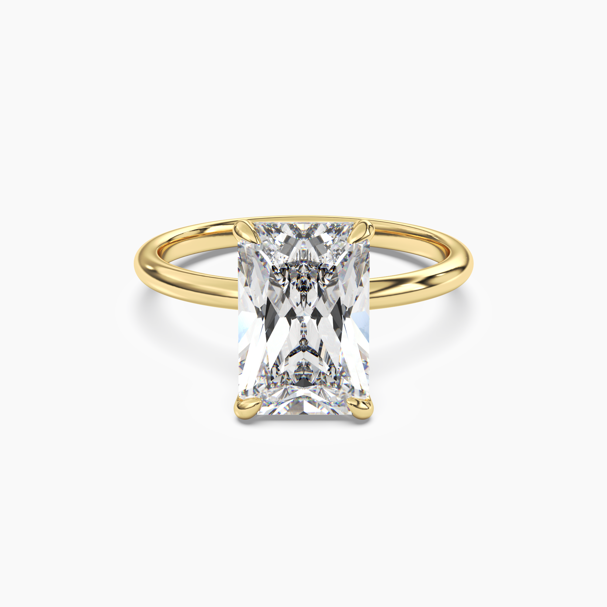 OBSER043 - Brielle Radiant engagement ring setting view 4