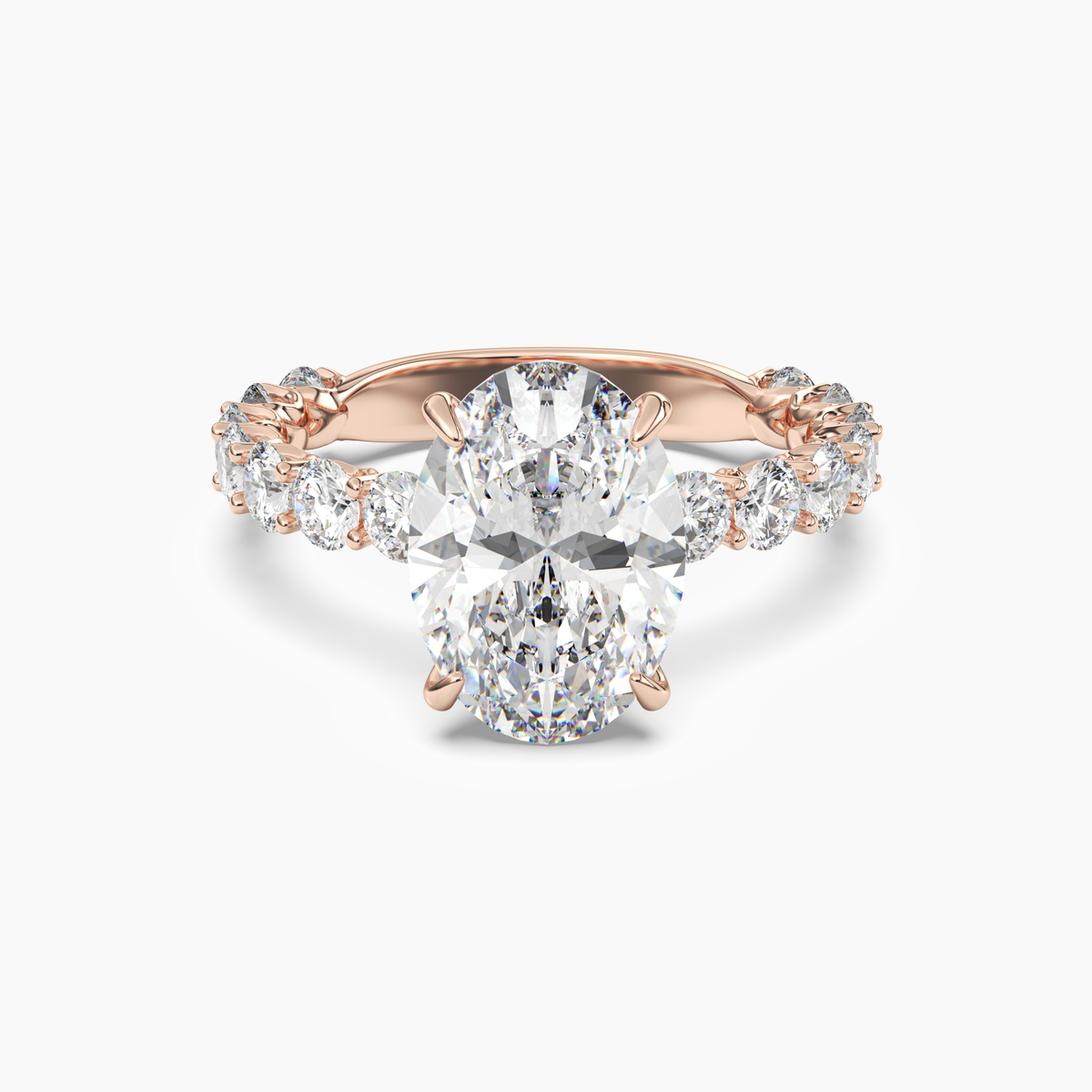 OBSER121 - Blossom Oval engagement ring setting view 7