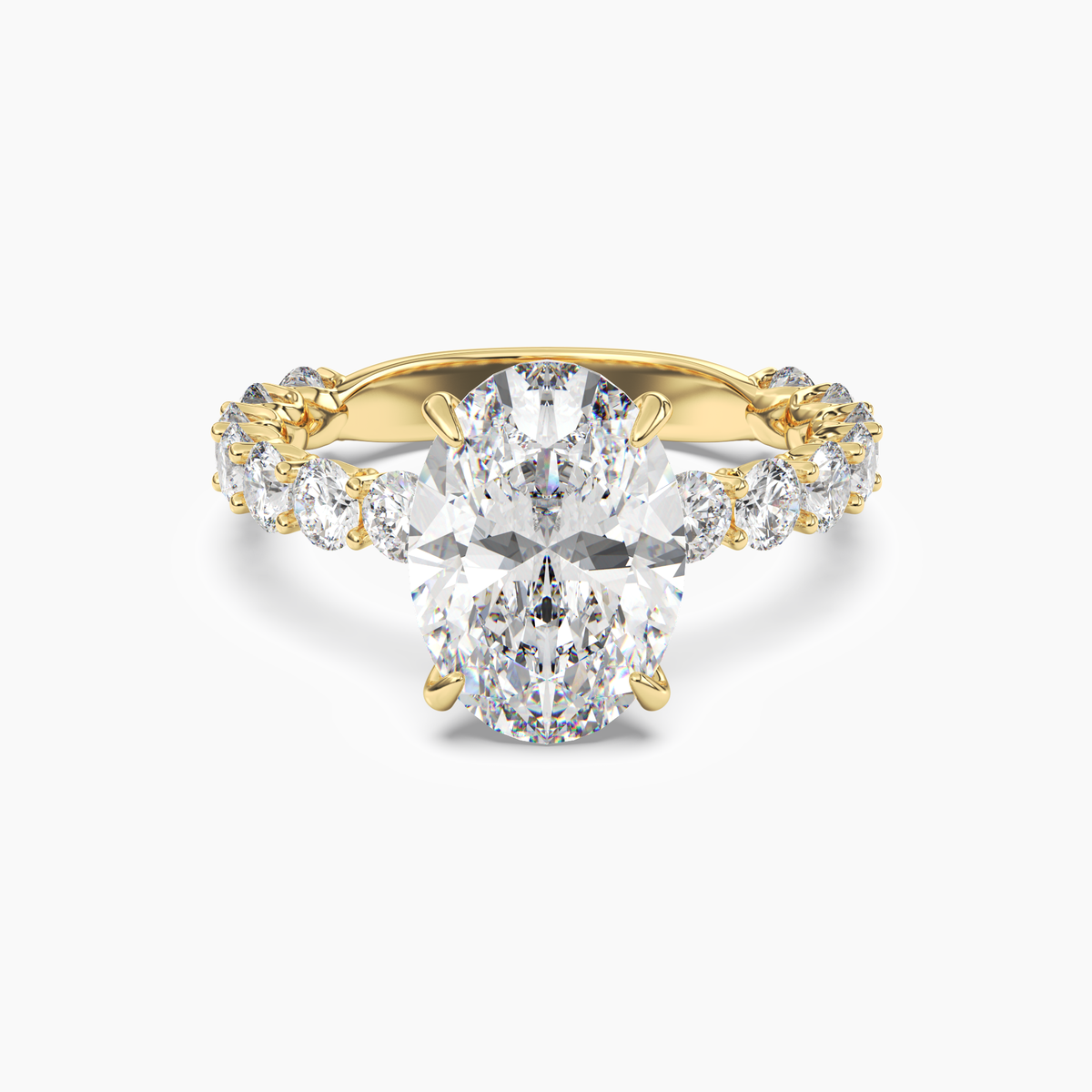OBSER121 - Blossom Oval engagement ring setting view 4