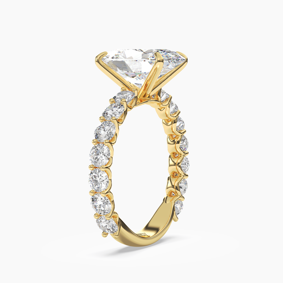 OBSER121 - Blossom Oval engagement ring setting view 5