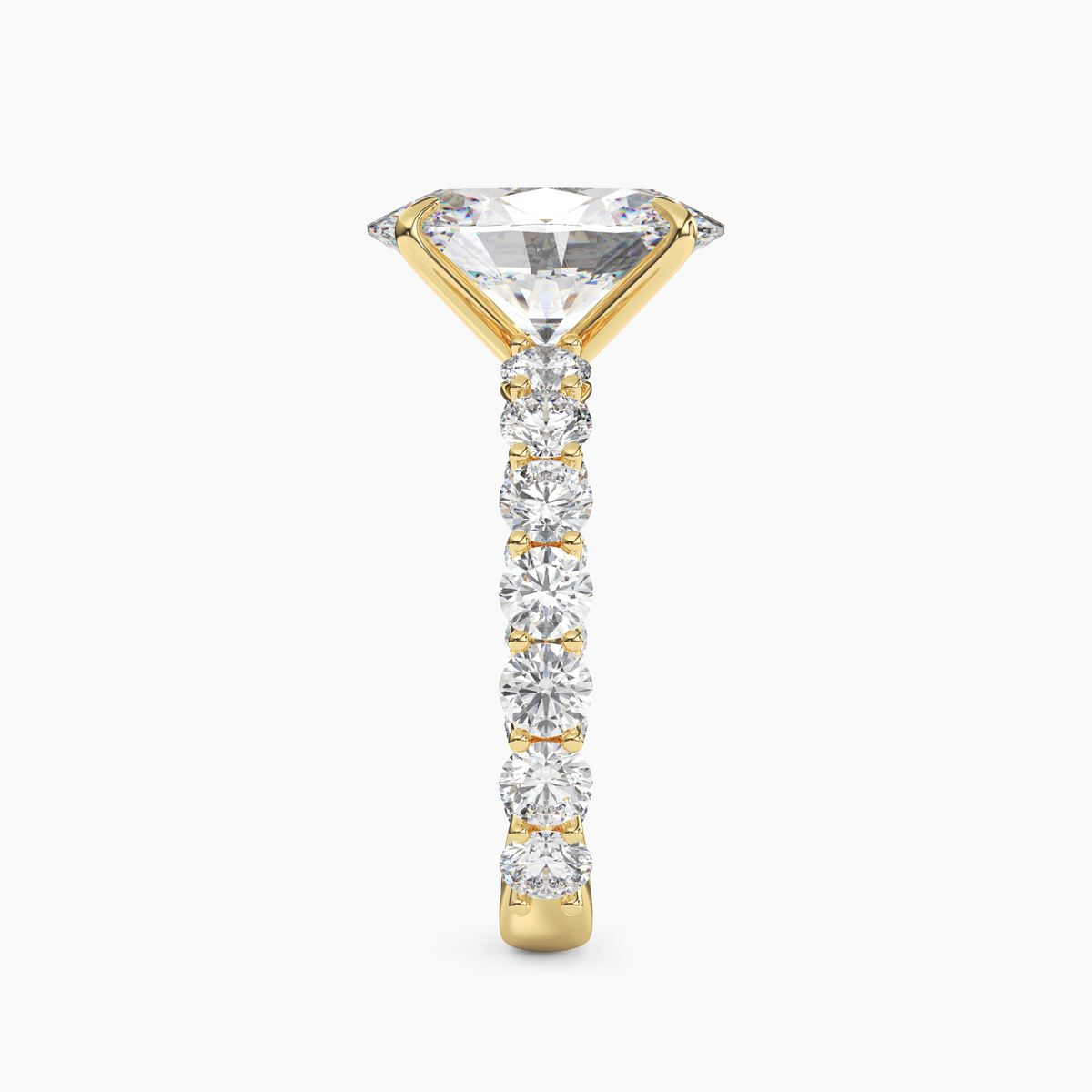 OBSER121 - Blossom Oval engagement ring setting view 6