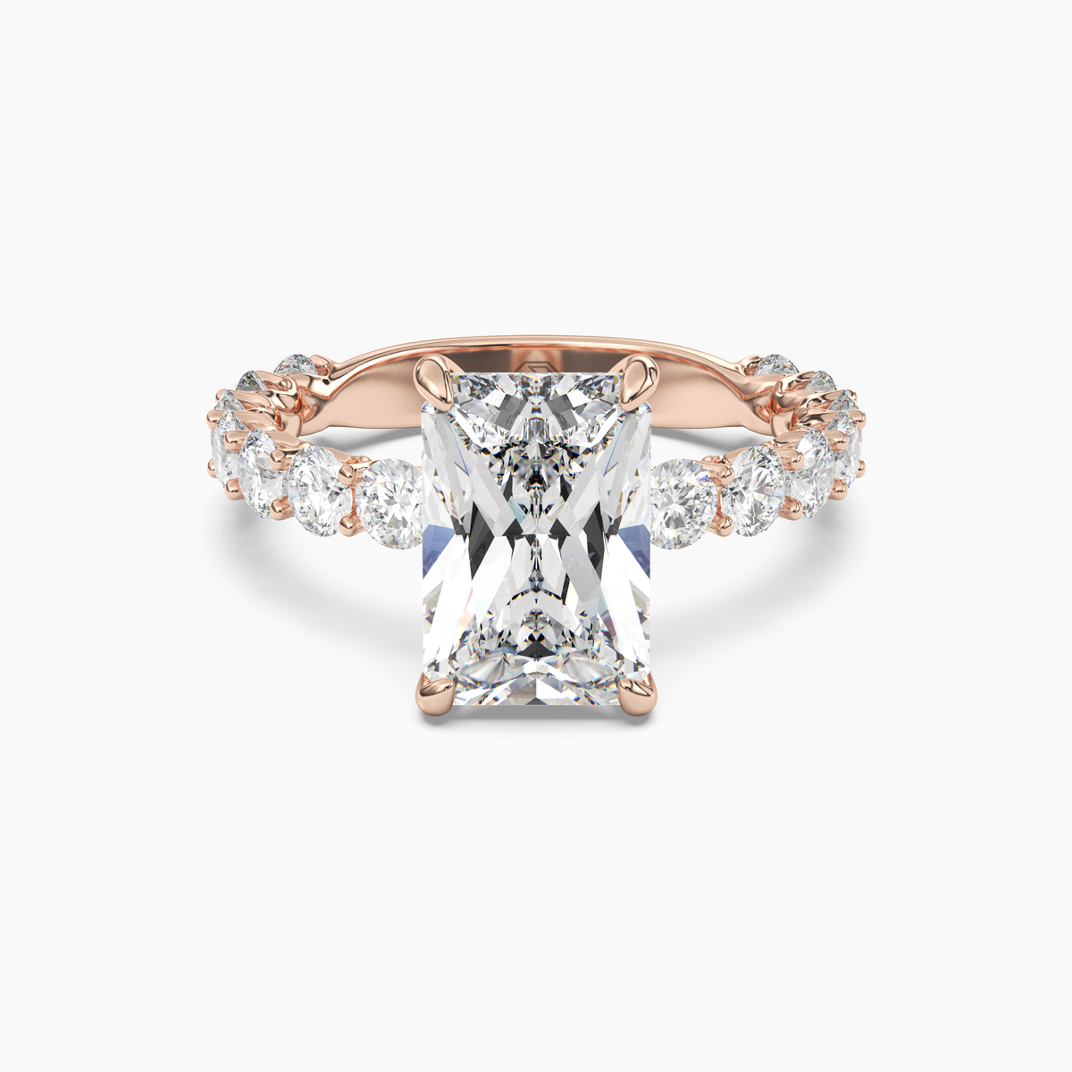 OBSER051 - Blossom Radiant engagement ring setting view 7