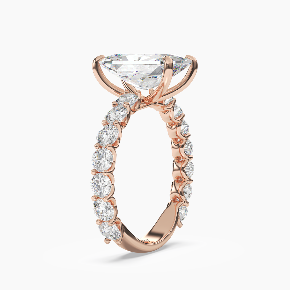 OBSER051 - Blossom Radiant engagement ring setting view 8