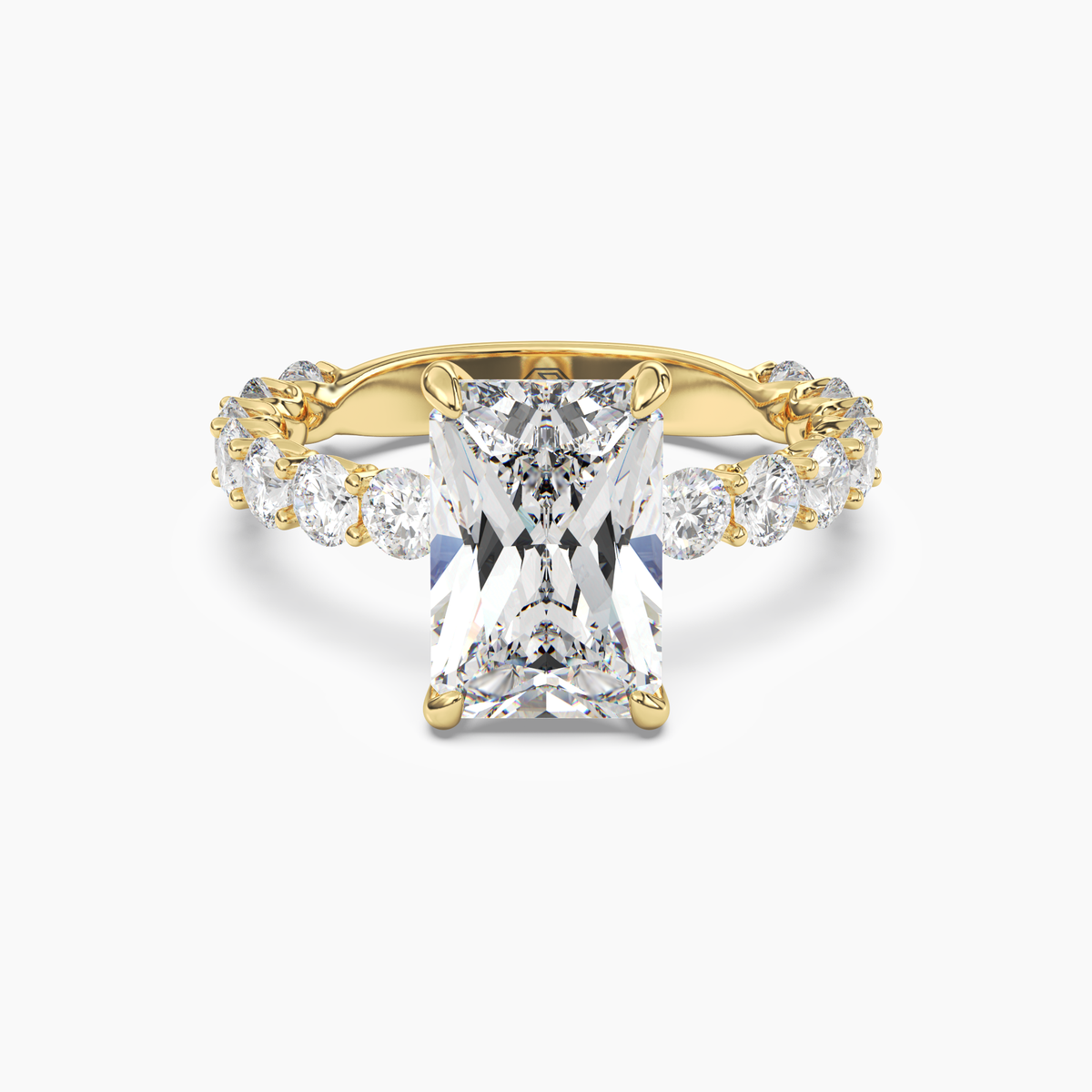 OBSER051 - Blossom Radiant engagement ring setting view 4