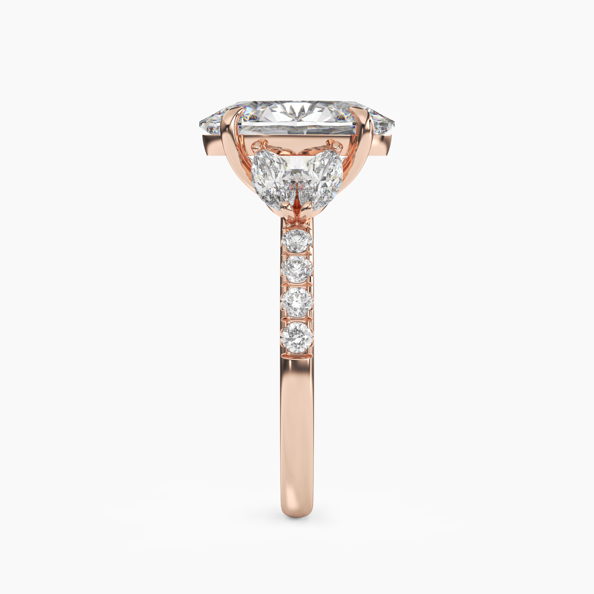 OBSER120 - Mirage Oval engagement ring setting view 9