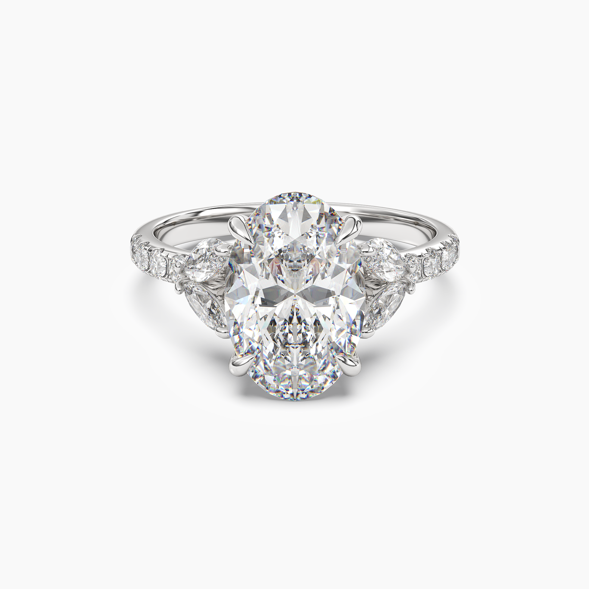 OBSER120 - Mirage Oval engagement ring setting view 1