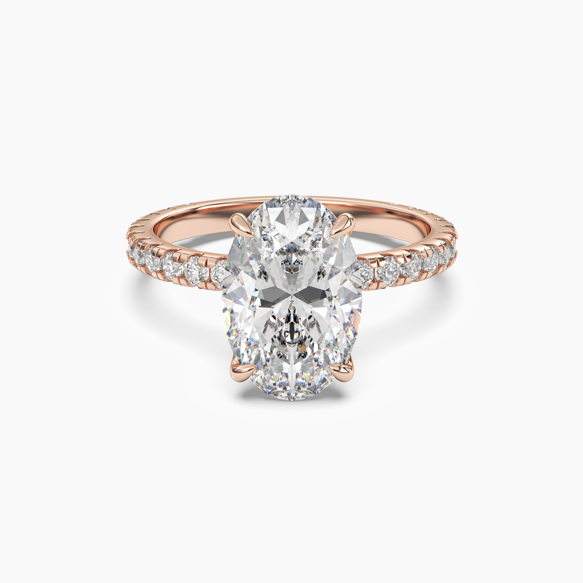 OBSER031 - Adalia Oval engagement ring setting view 7