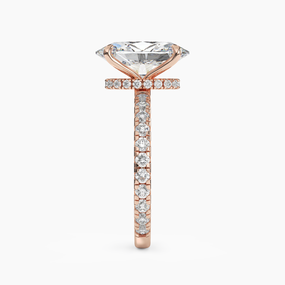 OBSER031 - Adalia Oval engagement ring setting view 9